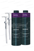 Vedma by Estel Комплект Молочный блеск-шампунь для волос 1000 мл.+ Молочный блеск-бальзам для волос 1000 мл.+Насосный дозатор для флакона - 2 шт.