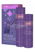 Набор Estel Prima Blond "Мне фиолетово" для холодных оттенков блонд (Шампунь 250 мл и Бальзам 200 мл.)
