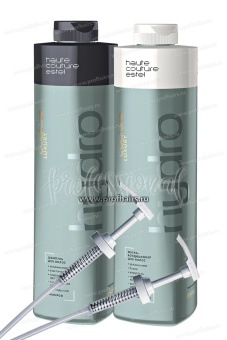 Estel Haute Couture Luxury HydroBalance Шампунь для волос 1000 мл.+ Маска-кондиционер для волос 1000 мл.+ Estel Насосный дозатор для флакона - 2 шт.