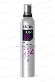 Estel Top Salon Pro.Стайлинг Мусс для укладки волос сильной фиксации 4 350 мл.